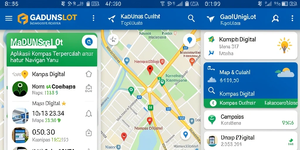 Tampilan antarmuka GADUNSLOT yang informatif dan fungsional.