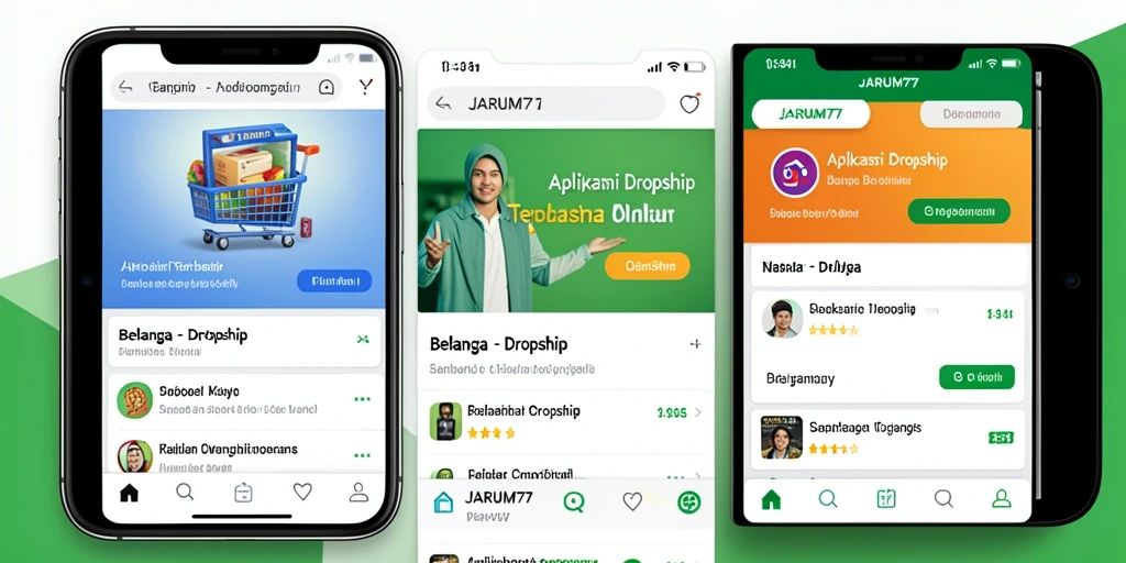 Tampilan antarmuka JARUM77 yang modern dan fungsional untuk Dropship.