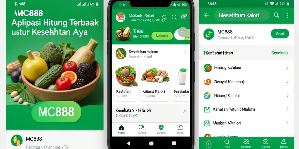 Tampilan antarmuka aplikasi Hitung Kalori MC888 yang informatif dan mudah digunakan.