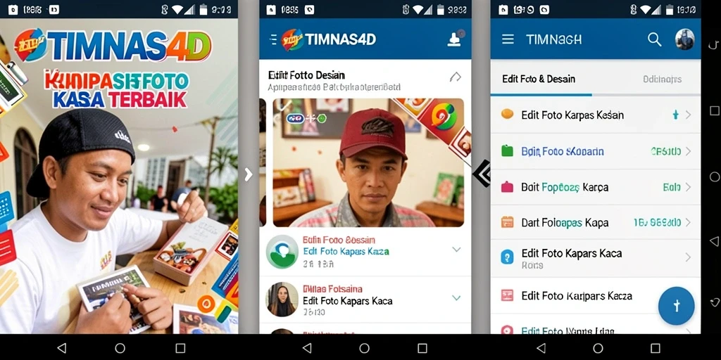 Antarmuka aplikasi TIMNAS4D untuk Edit Foto Kertas Kaca yang intuitif.