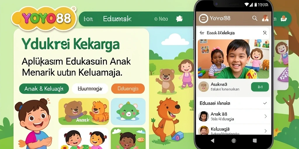 Tampilan antarmuka aplikasi edukasi anak yang interaktif.